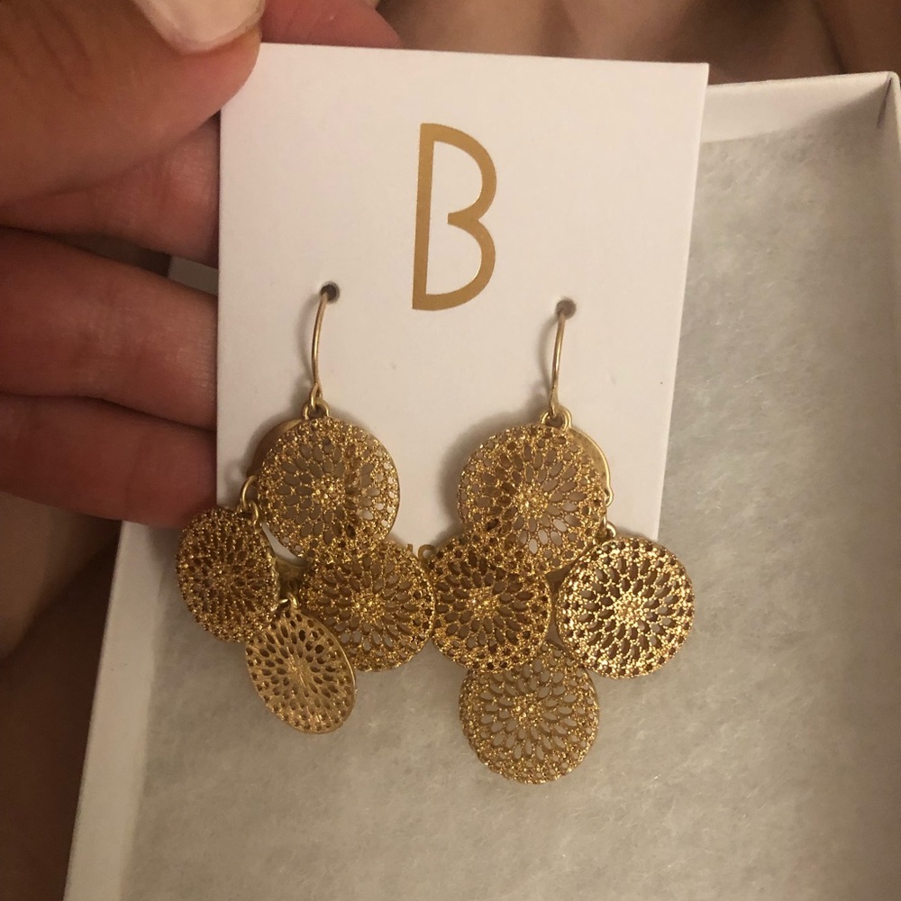 Bancroft gold earrings, never worn